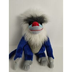 Vintage Plush Baboon Kay Bee Lemonwood Asia Blue Stuffed Animal 12" - Realistic